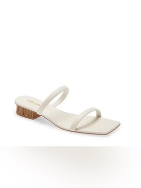 NEW!! 🌹CULT GAIA Liz Square Toe Block Heel Slide Sandal US 5